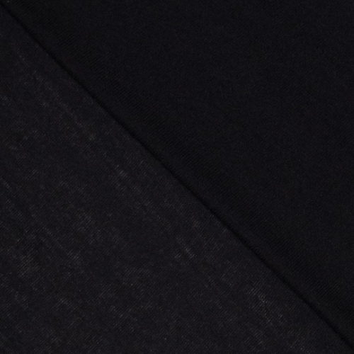 Knit co/pl/ea plain schwarz